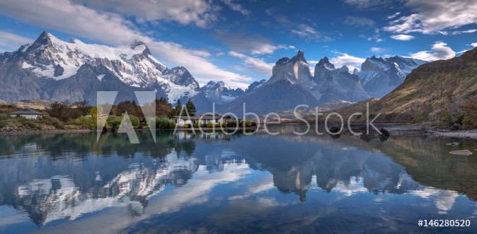 Picture of Pehoe lake Torres del Paine National Park Chile